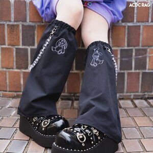 ACDC RAG - Mill & Nero Moon Bunny Dolls Black Leg Warmer